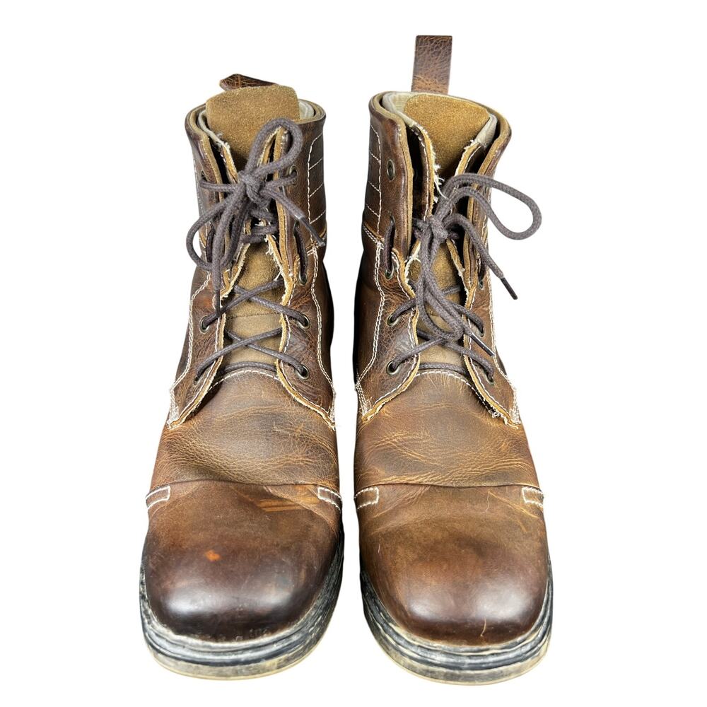 Bed Stu Men’s Den Brown Leather Lace Up Chukka Boots Size US 10.5 - Picture 7 of 10